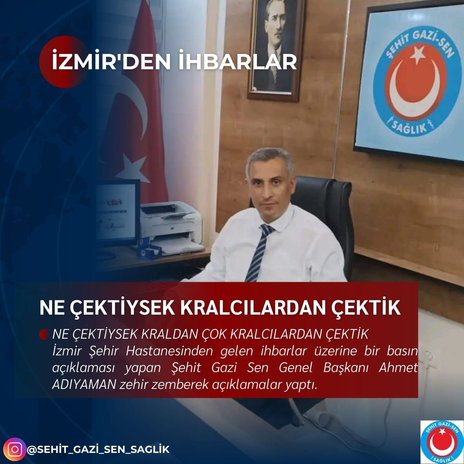 ADIYAMAN:"  NE ÇEKTİYSEK KRALCILARDAN ÇEKTİK!"