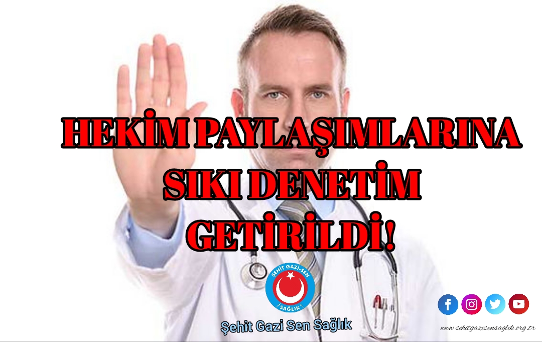HEKİMLERE SOSYAL MEDYA KISITLAMASI 