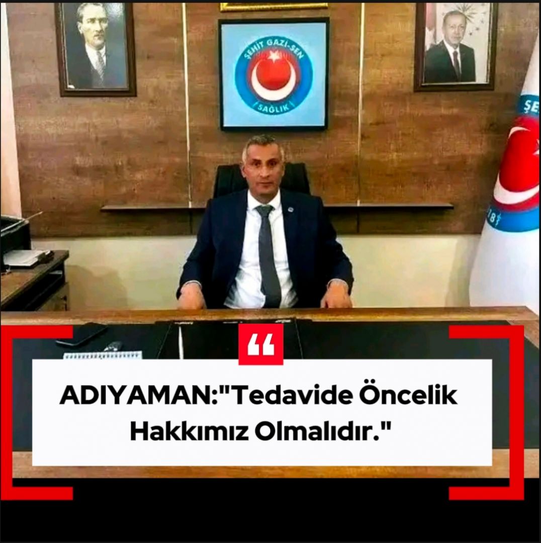 TEDAVİDE ÖNCELİK HAKKIMIZ OLMALI!